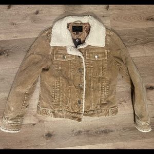 NWT Lucky Brand Corduroy Sherpa Jacket